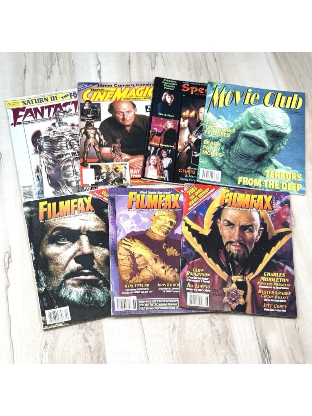 VTG Lot 7 Monster Sci-Fi Horror Movie & TV Magazines Filmfax Spectrum CineMagic